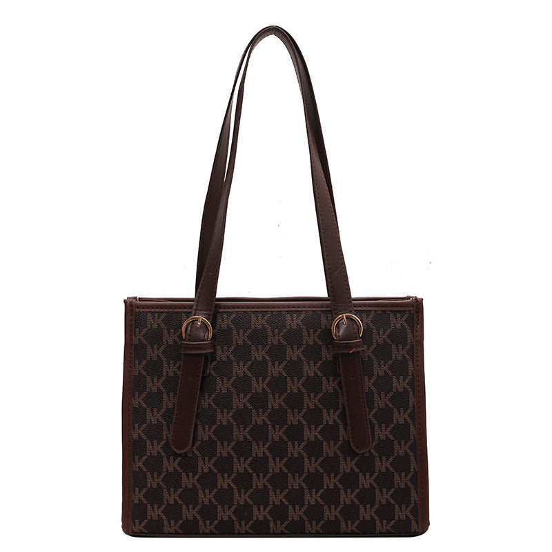 Fashion Women's Large Capacity Handbag Commuter Printing Student Shoulder Bag