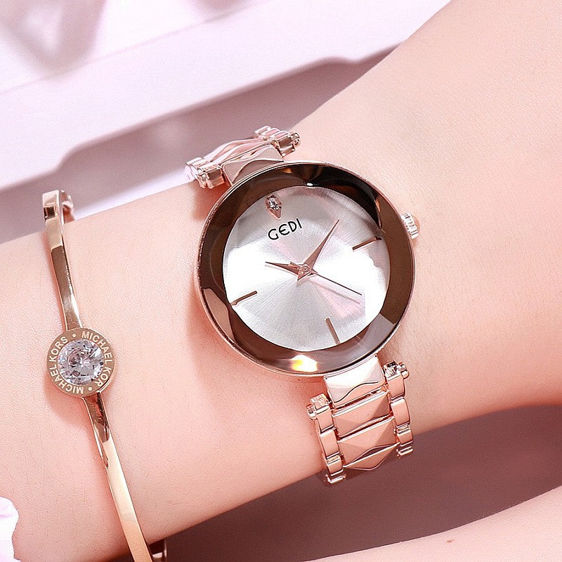 New Personalized Women's Fashion Watch with Steel Belt Atmospheric Design