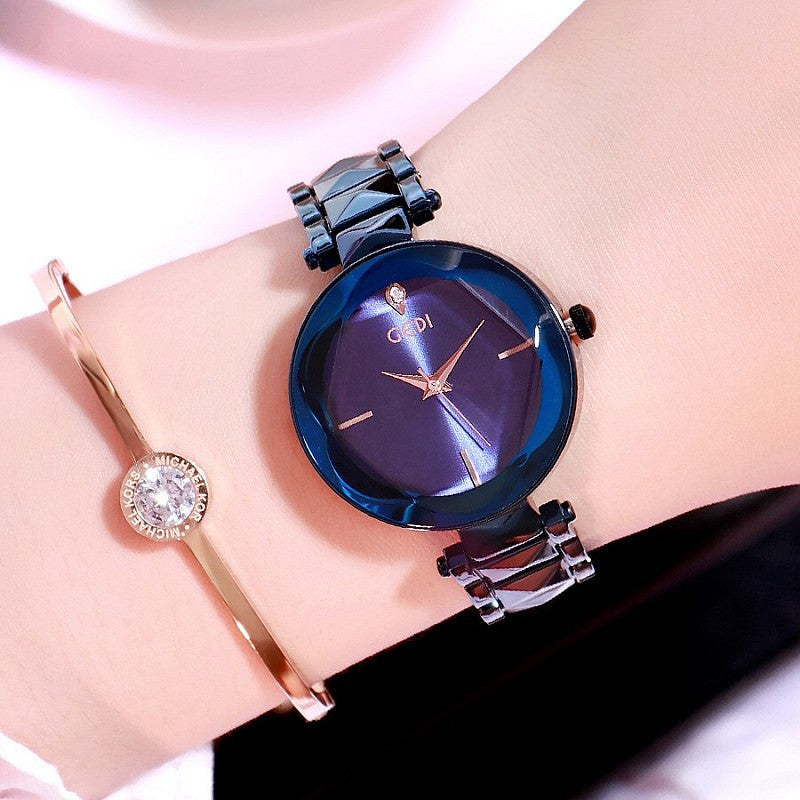 New Personalized Women's Fashion Watch with Steel Belt Atmospheric Design