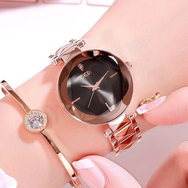 New Personalized Women's Fashion Watch with Steel Belt Atmospheric Design