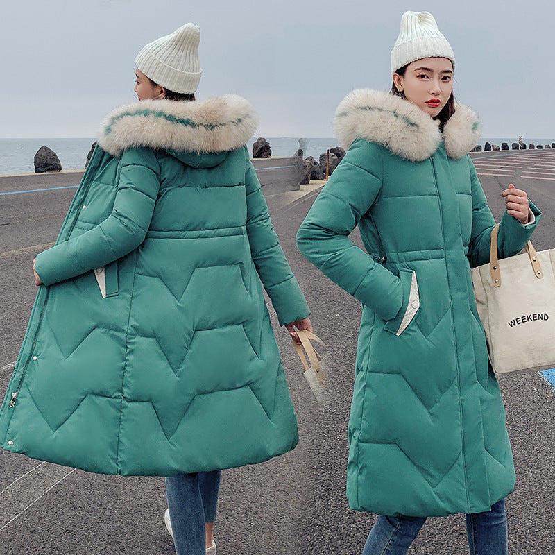 Autumn Winter Thickened Mid-Length Down Jacket for Ultimate Warmth