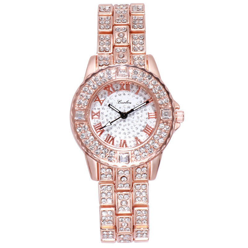 Women's Fashion Rhinestone Alloy Quartz Watch