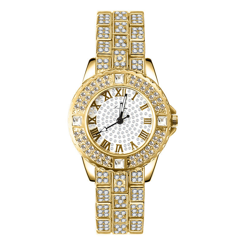 Women's Fashion Rhinestone Alloy Quartz Watch