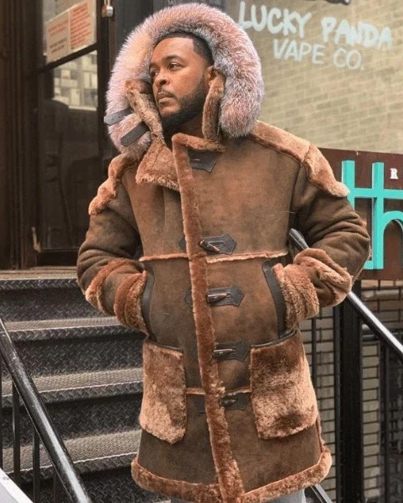 Men's Velvet Jacket with Horn Buttons