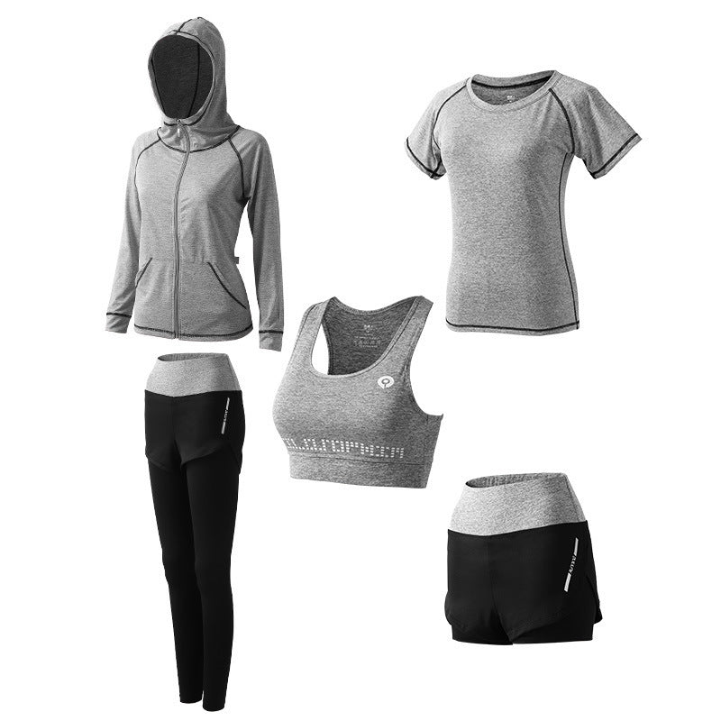 Quick-Drying Plus Size Gym Suit - High-Waisted Design