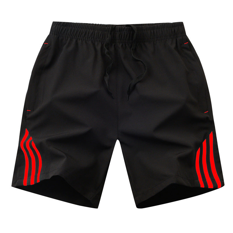 Three-Bar Quick-Drying Beach Pants for Men - Five-Point Style