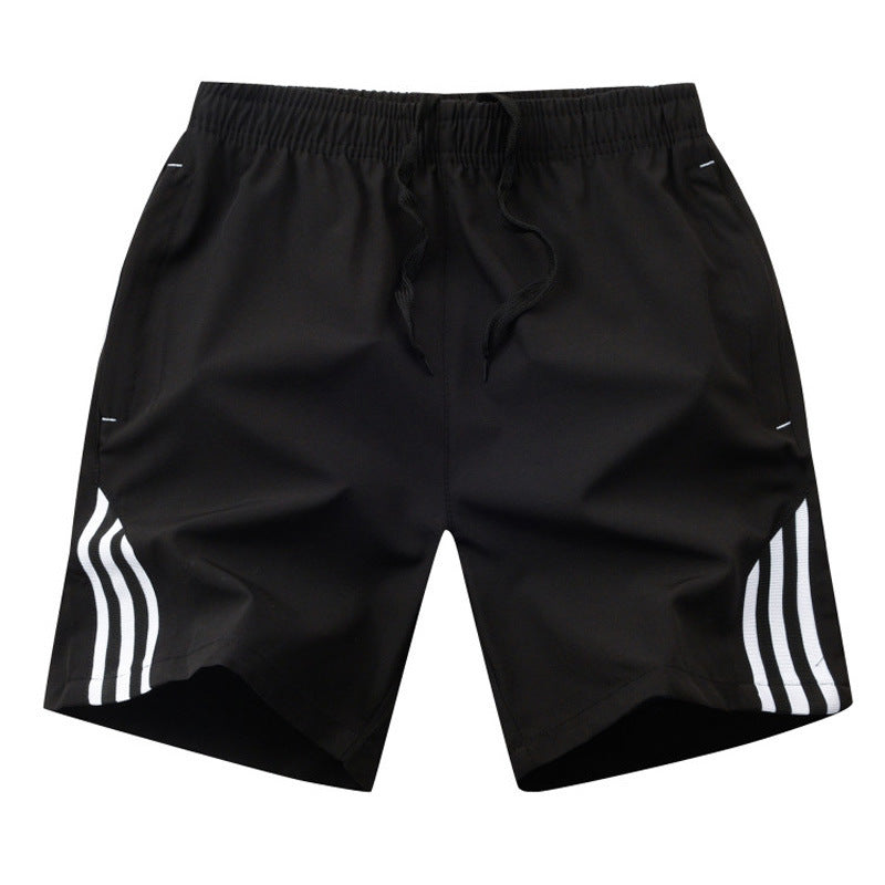 Three-Bar Quick-Drying Beach Pants for Men - Five-Point Style