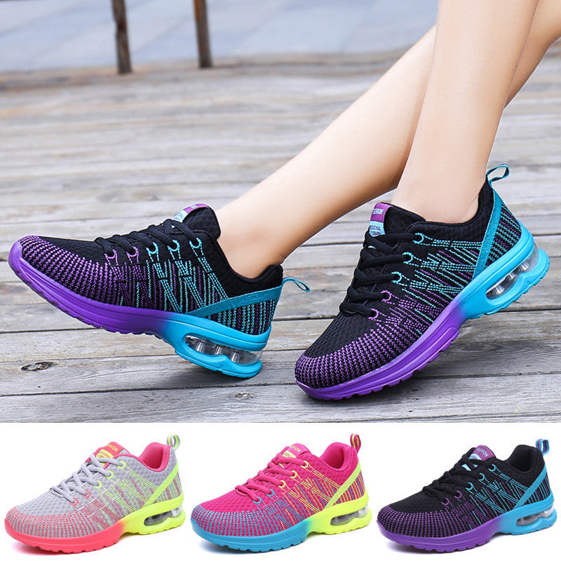 New Breathable Women's Fitness Shoes - Casual Mesh Sports Shoes
