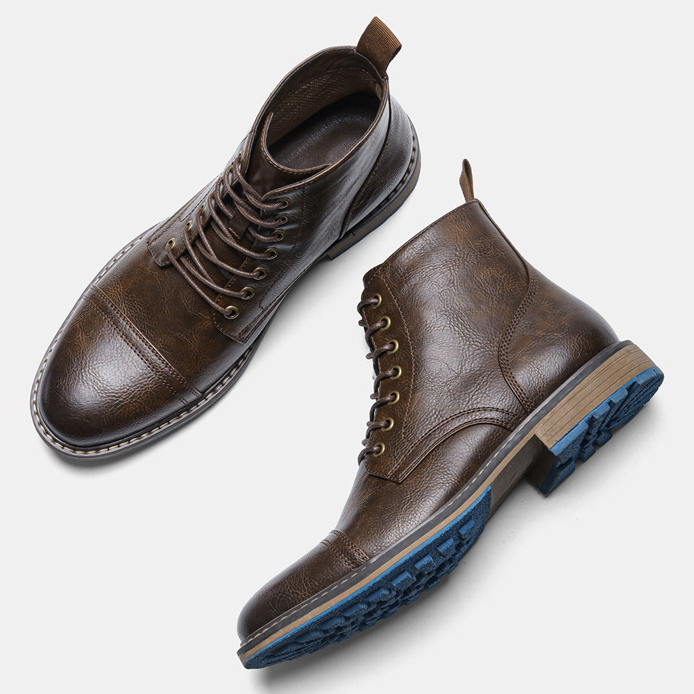 Men's Vintage Workwear Boots - Retro Vintage Martin Boots