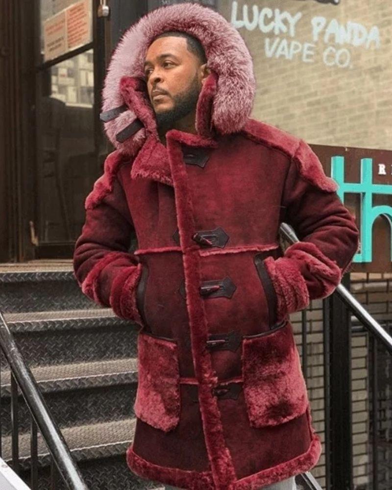 Men's Velvet Jacket with Horn Buttons