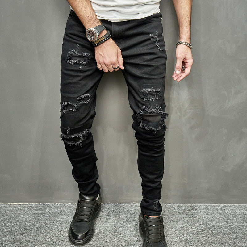 Men's Stretch Skinny Jeans - Casual Light Color Style