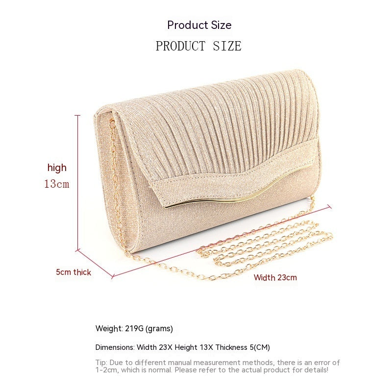 Dinner Clutch Flip Bag - Solid Color Stylish Evening Accessory