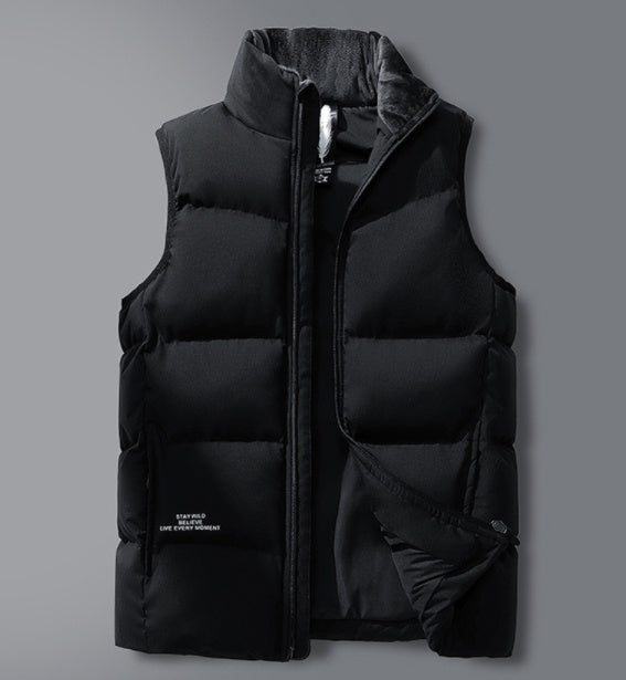 Warm Plus Size Men's Vest - Comfortable All-Season Waistcoat