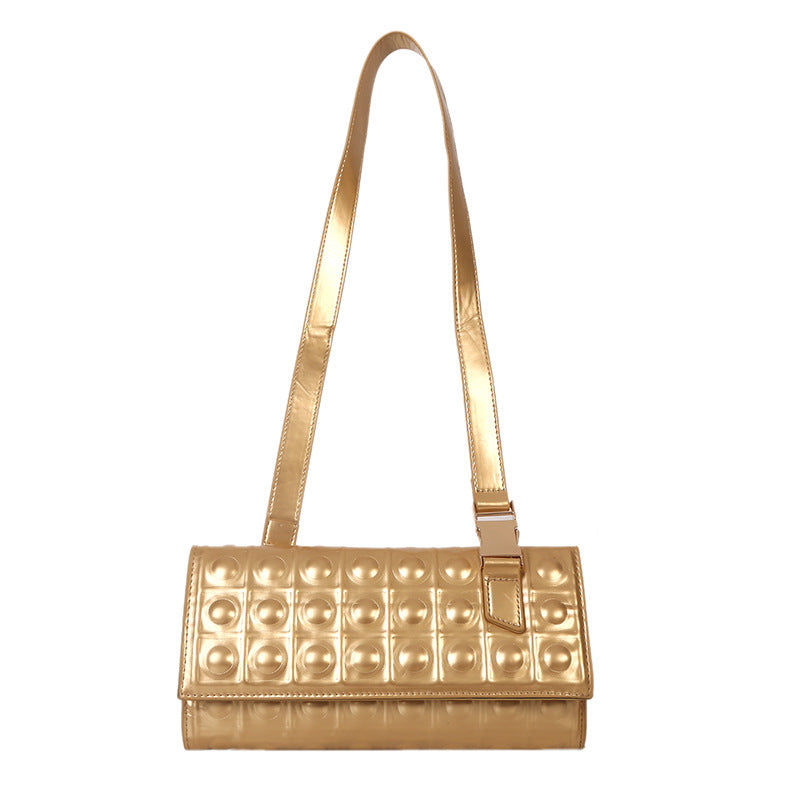 Crossbody Diamond Chain Bag - Fashionable Small Square Design for Stylish Appeal