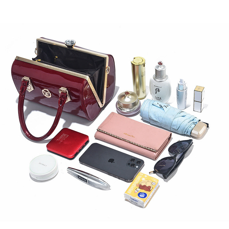 New Fashion Large Capacity Crossbody Bag for Women - Bright Portable One Shoulder Design
