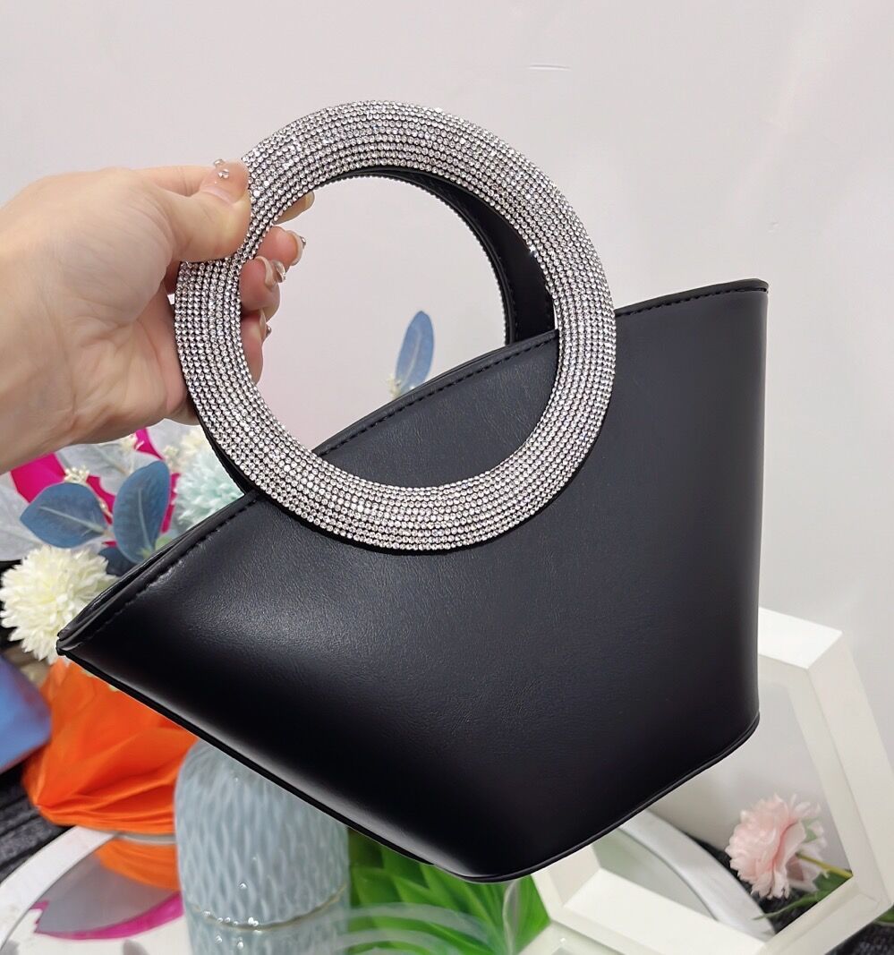 Portable Diamond Handle Basket - Round Handle Design for Easy Carrying