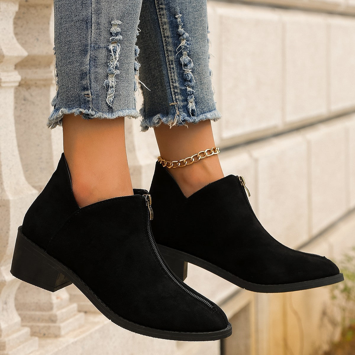 Low-cut Fashion All-matching Women's Low-cut Boots