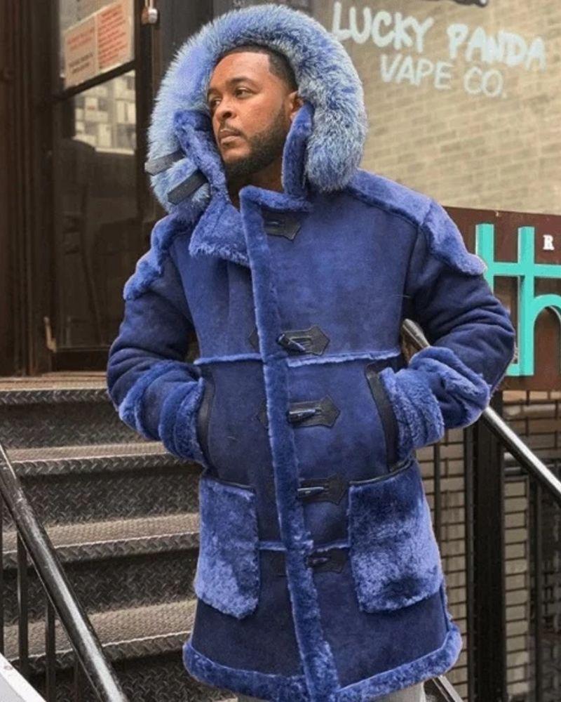 Men's Velvet Jacket with Horn Buttons