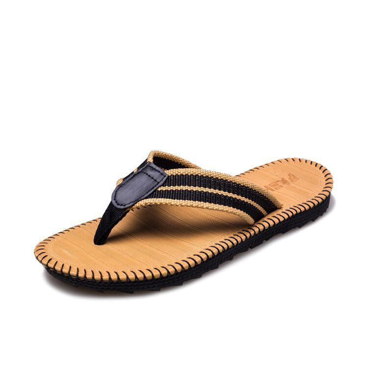 Flip-toe non-slip beach sandals breathable flat shoes