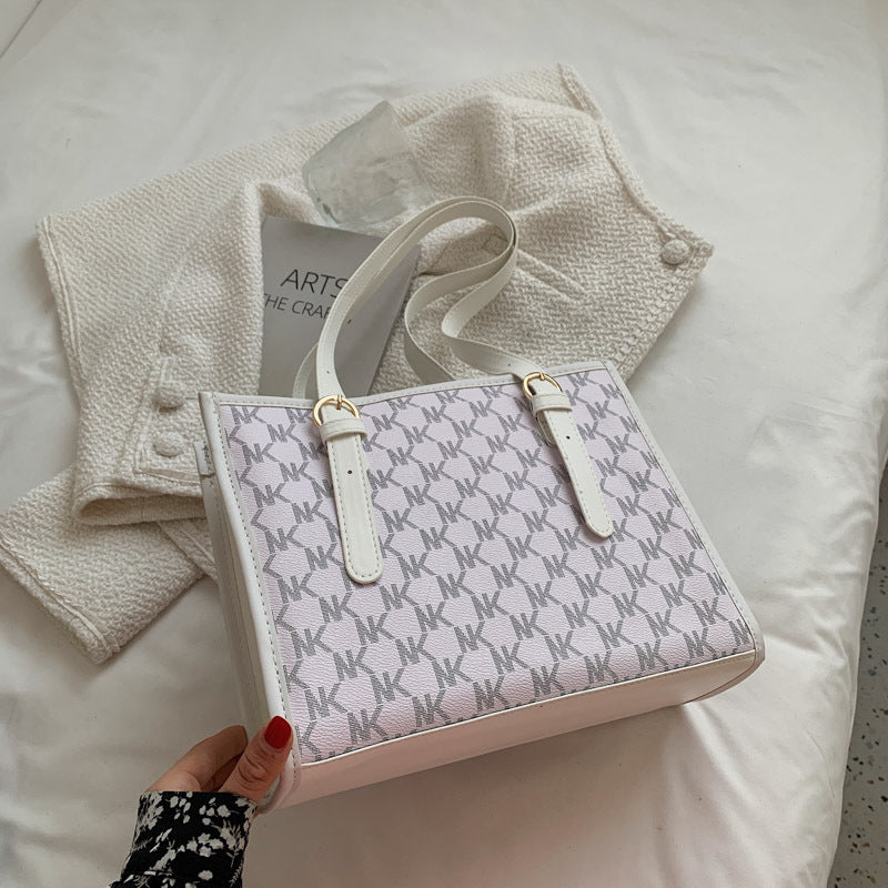 Fashion Women's Large Capacity Handbag Commuter Printing Student Shoulder Bag