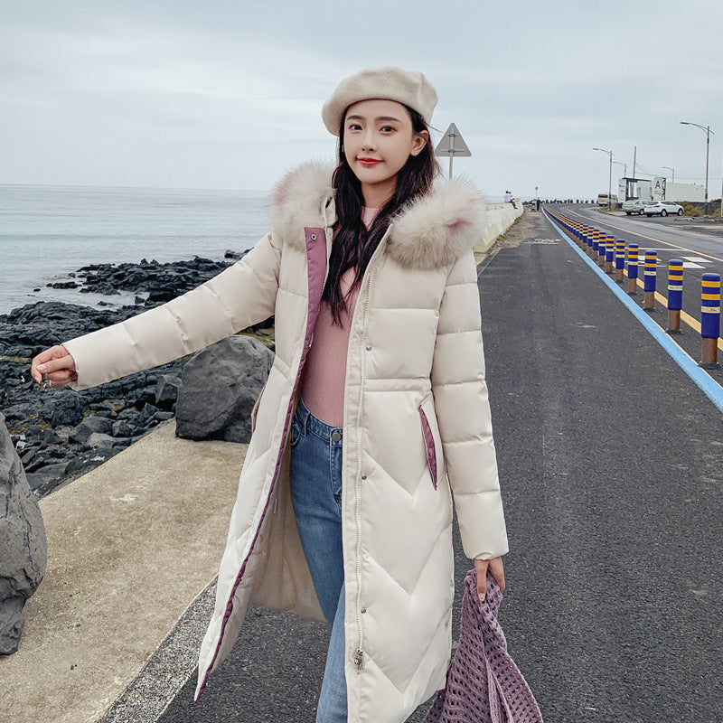 Autumn Winter Thickened Mid-Length Down Jacket for Ultimate Warmth