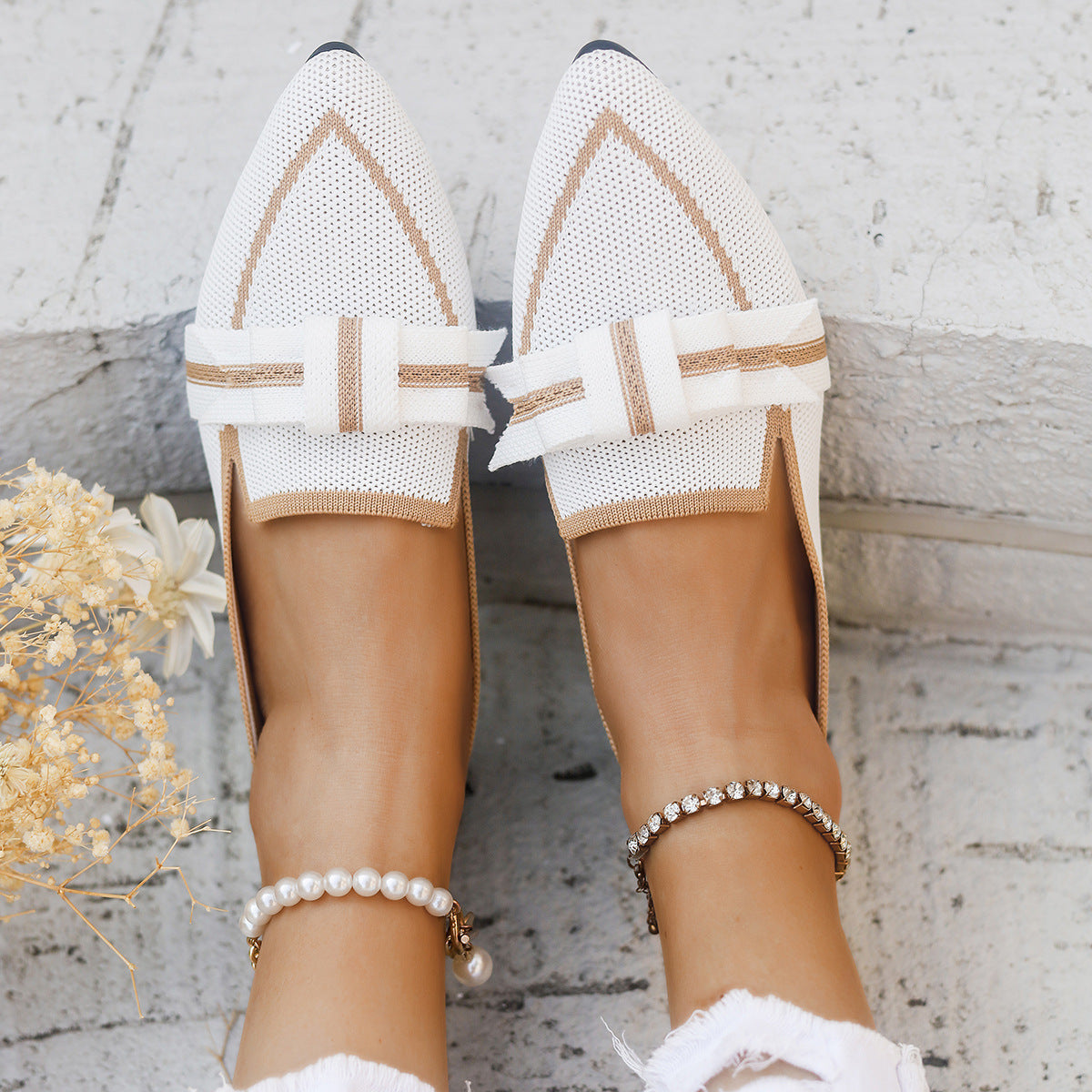 Bowknot Casual Shoes - Comfortable and Stylish Everyday Footwear