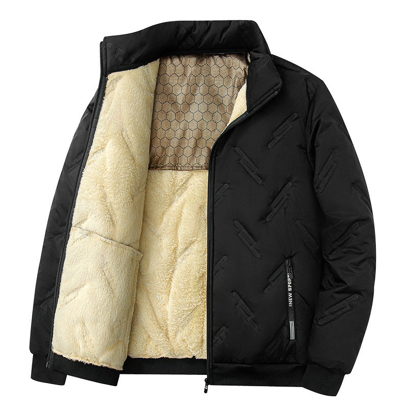 Graphene Cotton Winter Jacket - New Thickened Fleece Casual Coat for Men