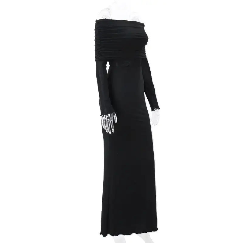 Elegant Off Shoulder Dress - Stylish Off Shoulder Dress for Any Occasion - Store 48