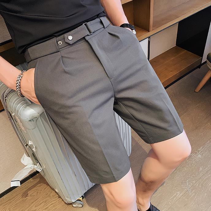 Men's Summer Suit Shorts Thin Slim Fit All-Matching