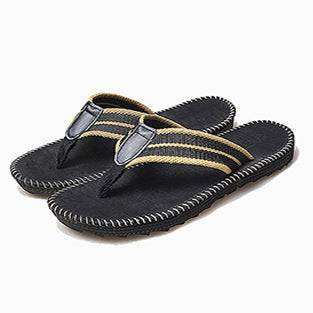 Flip-toe non-slip beach sandals breathable flat shoes