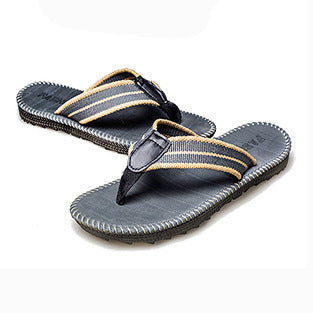 Flip-toe non-slip beach sandals breathable flat shoes