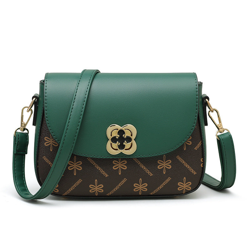 Women's Contrast Colour Bag - Small Printed Design