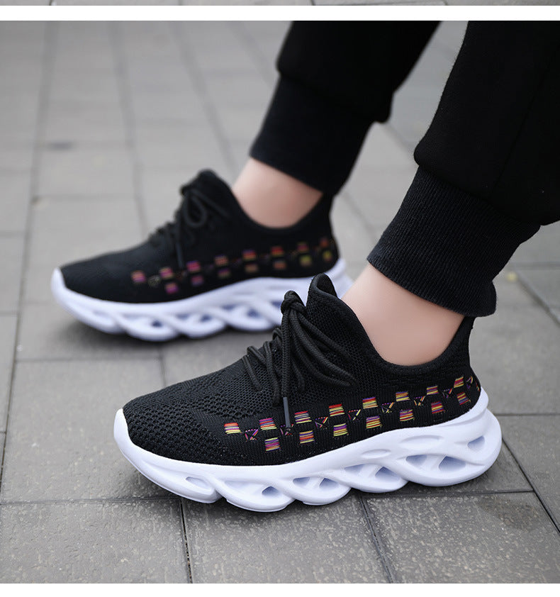 Girls' Mesh Sports Shoes for Active Kids