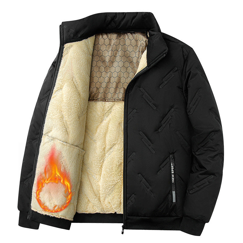 Graphene Cotton Winter Jacket - New Thickened Fleece Casual Coat for Men