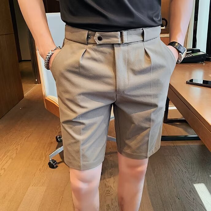 Men's Summer Suit Shorts Thin Slim Fit All-Matching