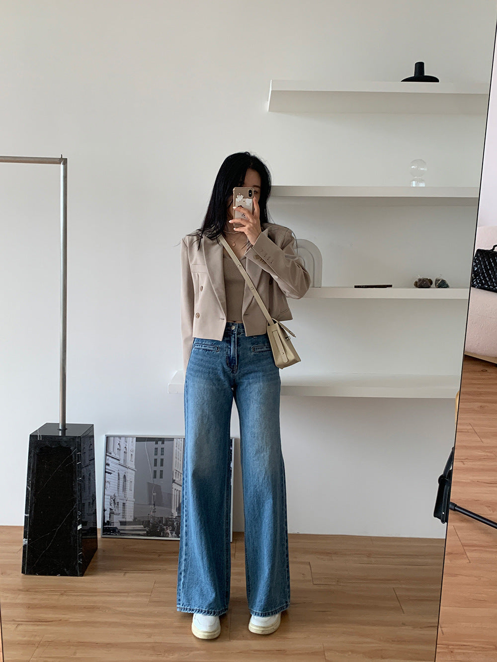 Retro High Waist Slimming Jeans for Women