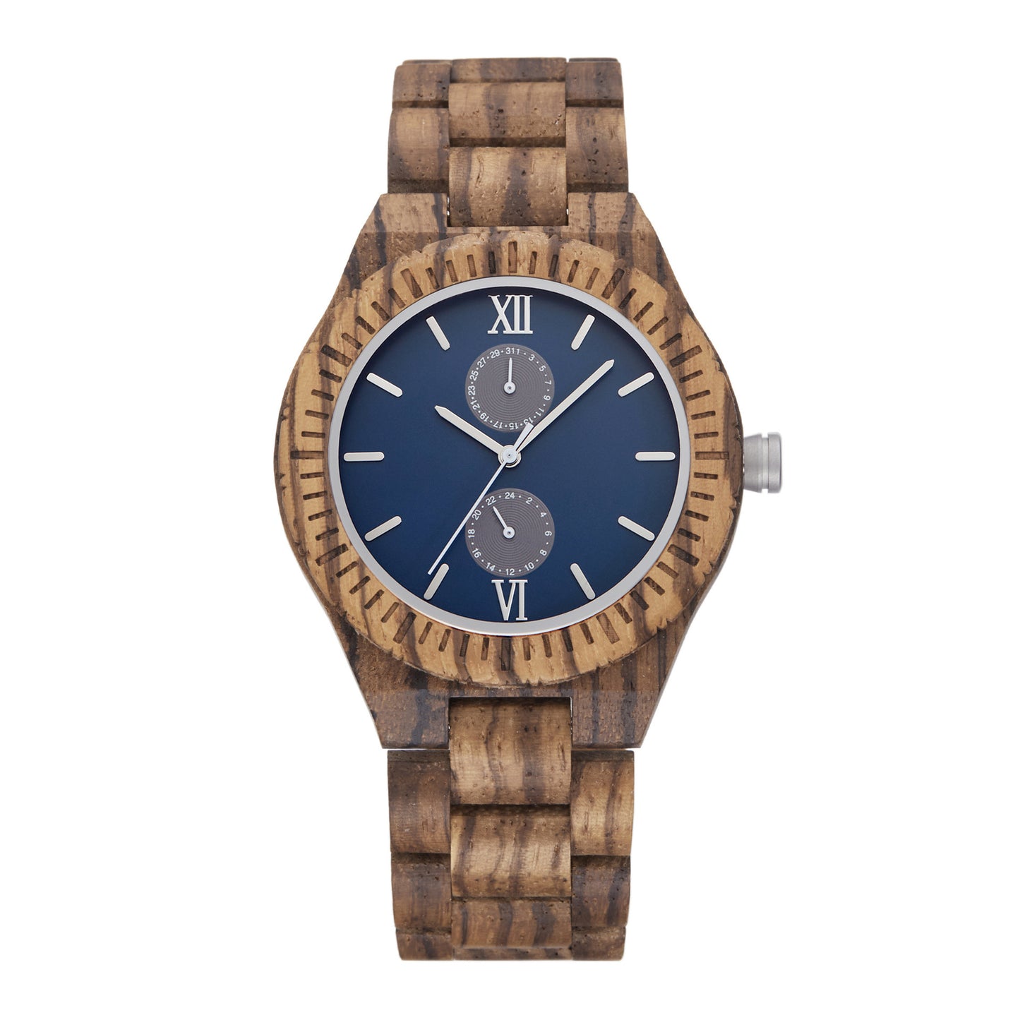 Men's Wooden Watch - Multi-functional Quartz Movement