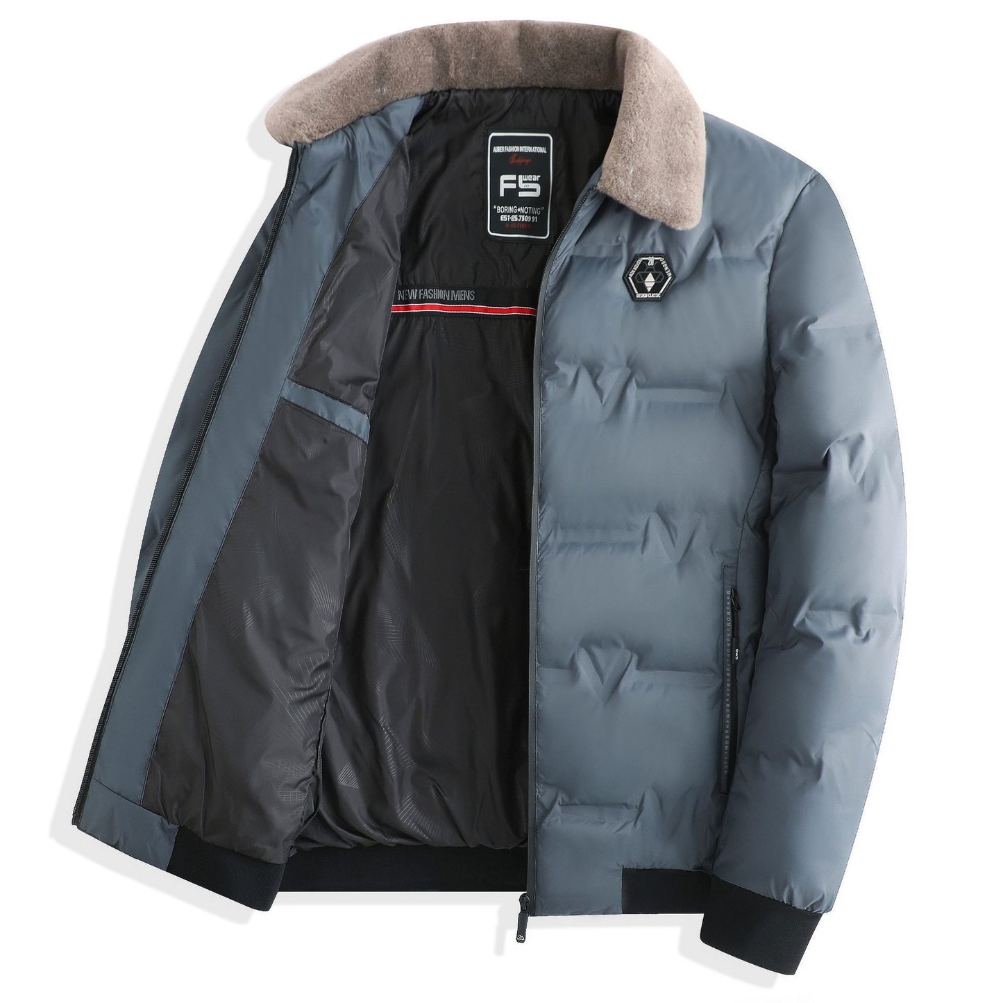 Winter Men's Warm Down Coat - Comfortable Men's Winter Down Coat