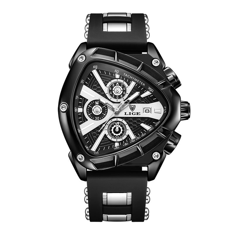 Polygon Men's Waterproof Luminous Watch with Calendar Function