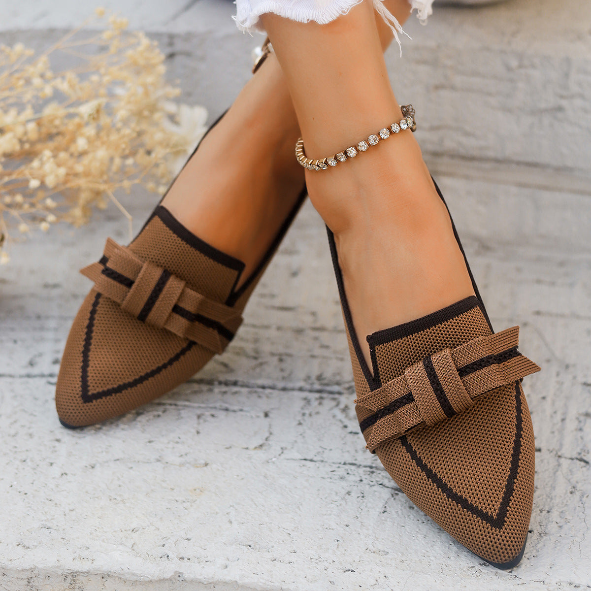 Bowknot Casual Shoes - Comfortable and Stylish Everyday Footwear