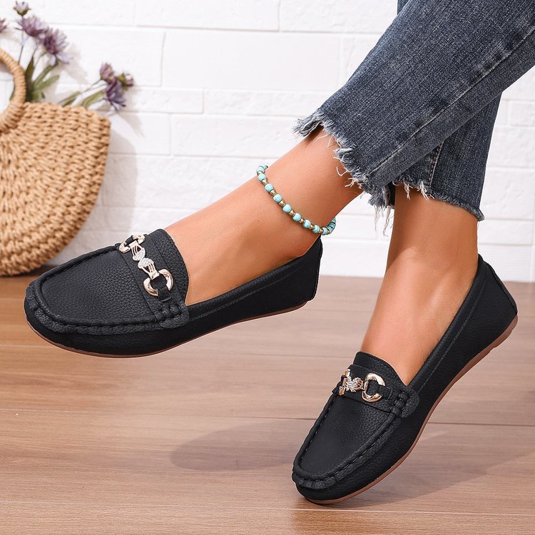 New Spring And Autumn Comfortable Slip-On Pumps - Flat Bottom Versatile Soft Bottom Shallow Mouth