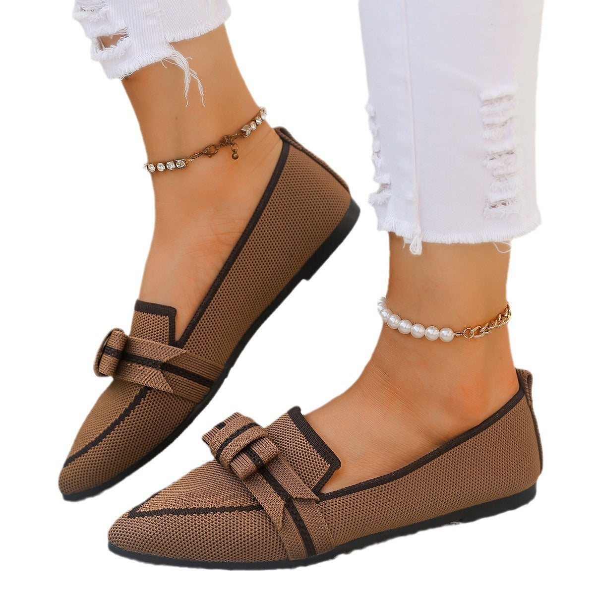 Bowknot Casual Shoes - Comfortable and Stylish Everyday Footwear