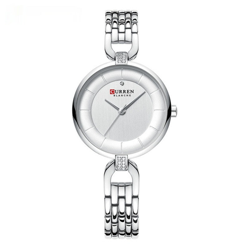 Fashion Women's Rhinestone Waterproof Quartz Watch - Rhinestone-encrusted Timepiece