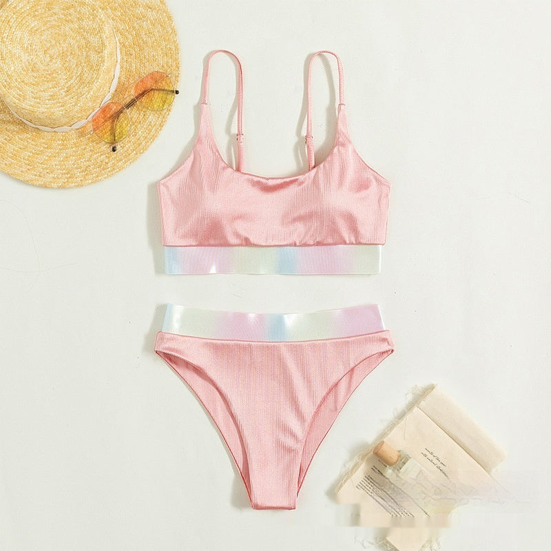 Swimsuit Split Women's High Waist Bikini for Comfort and Style