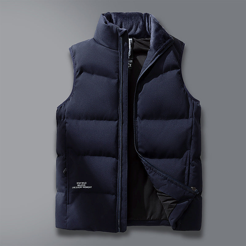 Warm Plus Size Men's Vest - Comfortable All-Season Waistcoat