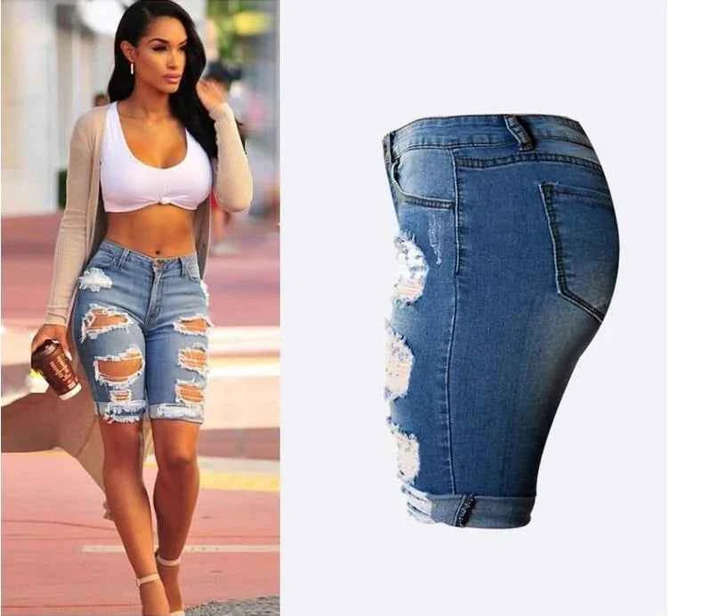 Bermuda Ripped Shorts - Stylish and Trendy Summer Wear