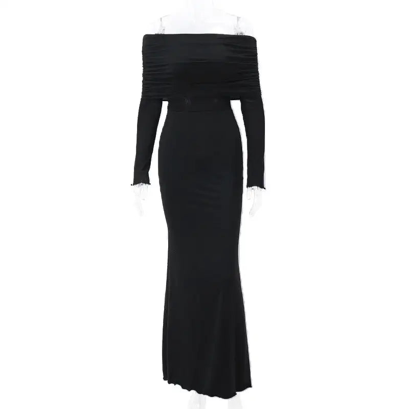 Elegant Off Shoulder Dress - Stylish Off Shoulder Dress for Any Occasion - Store 48