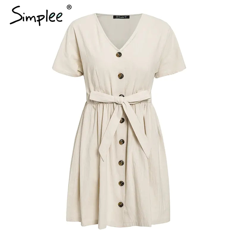 Short Summer V-Neck Dresses for Effortless Style