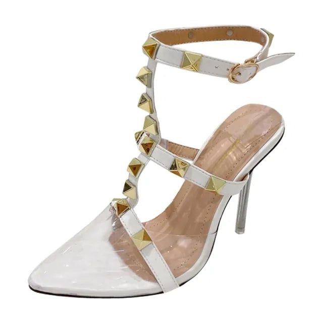 Women's High Heels Rivet - Stylish and Elegant Footwear