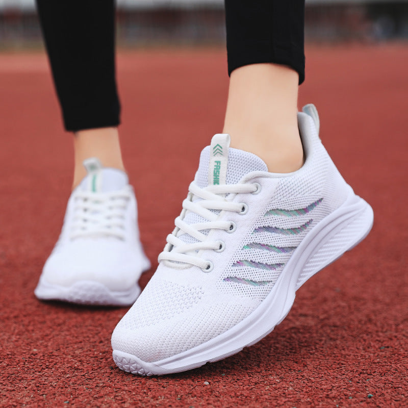 Running Women's Leisure Running Shoes – Mesh Design for Middle-aged Women - Leisure Running Shoes for Women